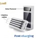 Solar Power Bank Portable Fast Charging With LED Light 4 Built-in cables 10000mAh 